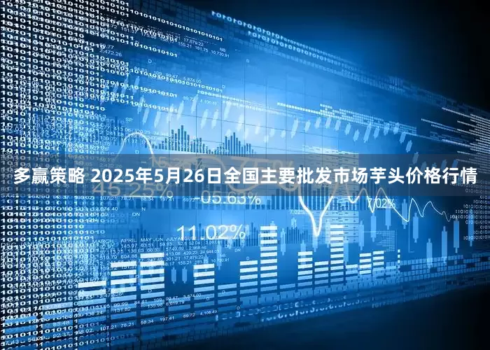 多赢策略 2025年5月26日全国主要批发市场芋头价格行情